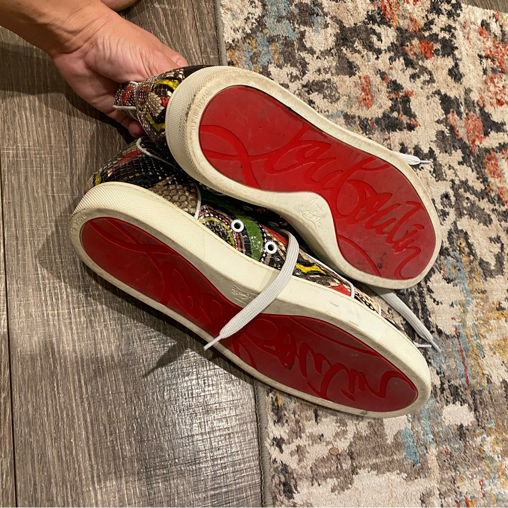 Authentic Christian Louboutin Python Mens Sneakers - image 4